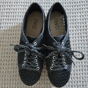 INC International Concepts Women's Black Mesh Shoes.